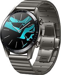 Huawei Watch GT 2 46 mm titangrau am Metallarmband titangrauA1