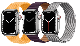 Apple Watch Series 7 Edelstahlgehäuse 45mm (GPS + Cellular) Lederarmband verkaufen